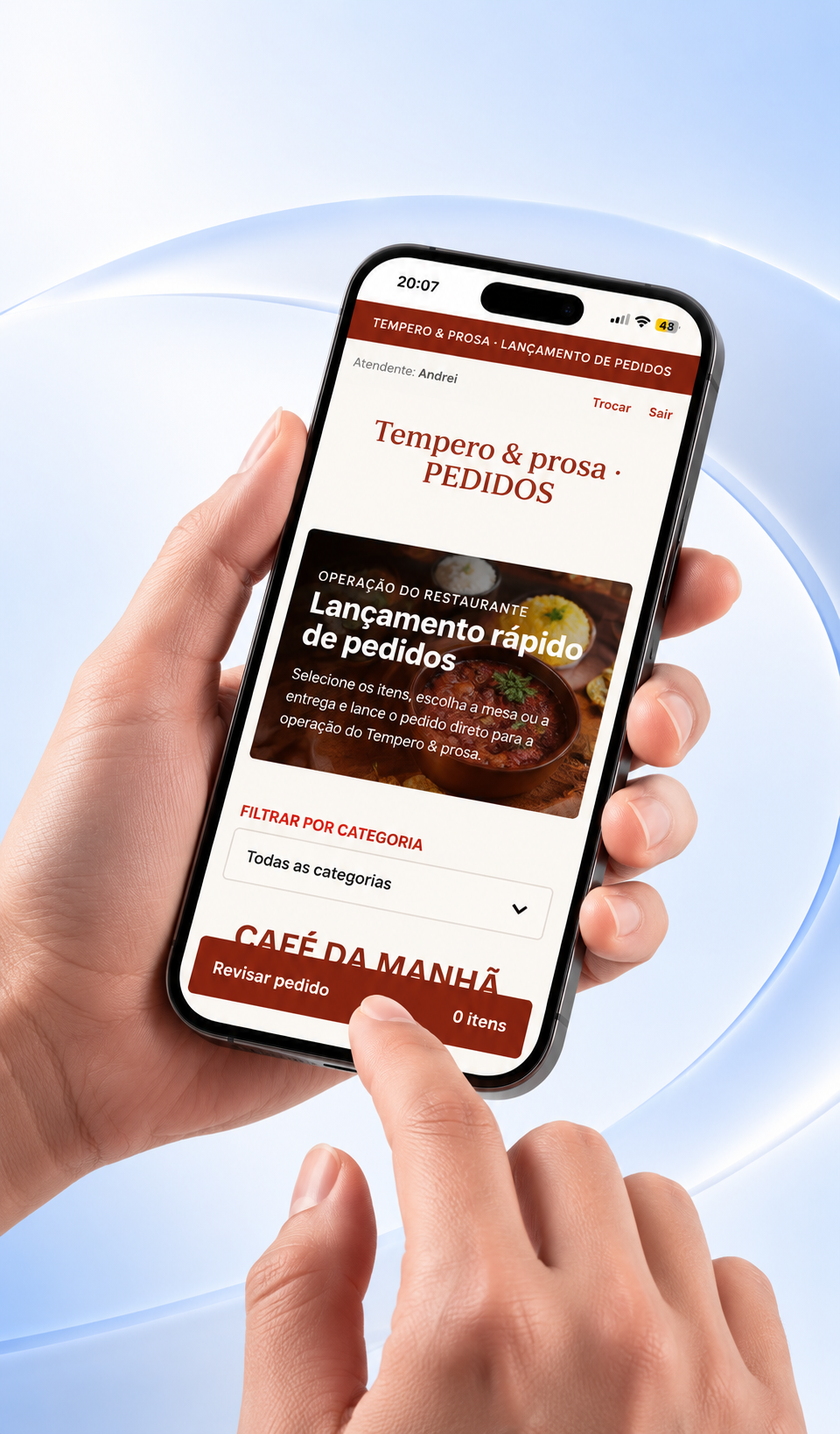 OnTable — Cardápio digital